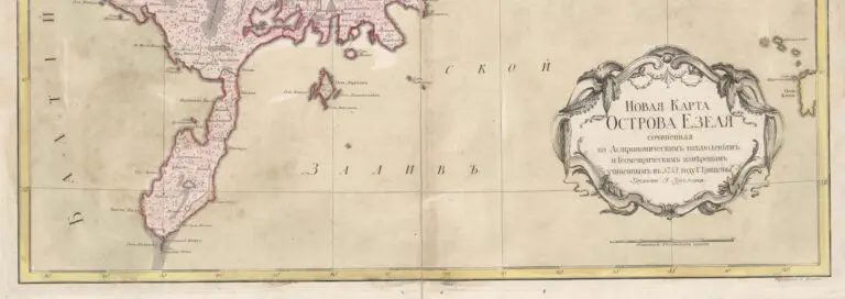 A new map of the island Ezelya