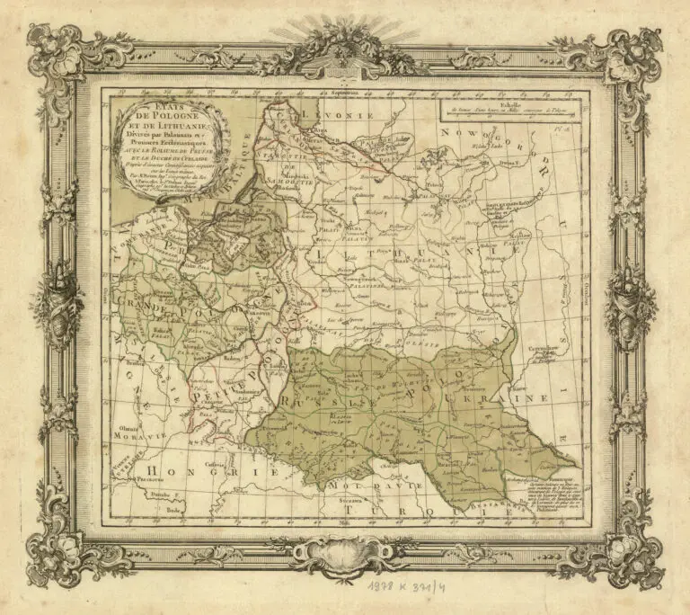 Etats de Pologne et de Lithuanie...avec Roiaume de Prusse, et le duché de Curlande,