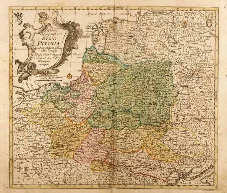 Tabula Geographica REGNI POLONIÆ ad emendatiora...,