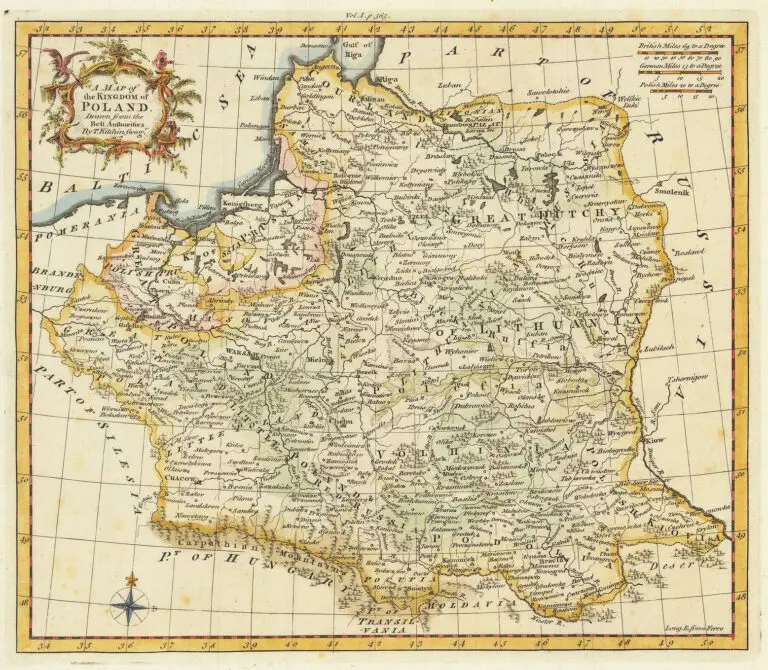 A Map of the Kingdom of Poland, Drawn from the Best Authorities,