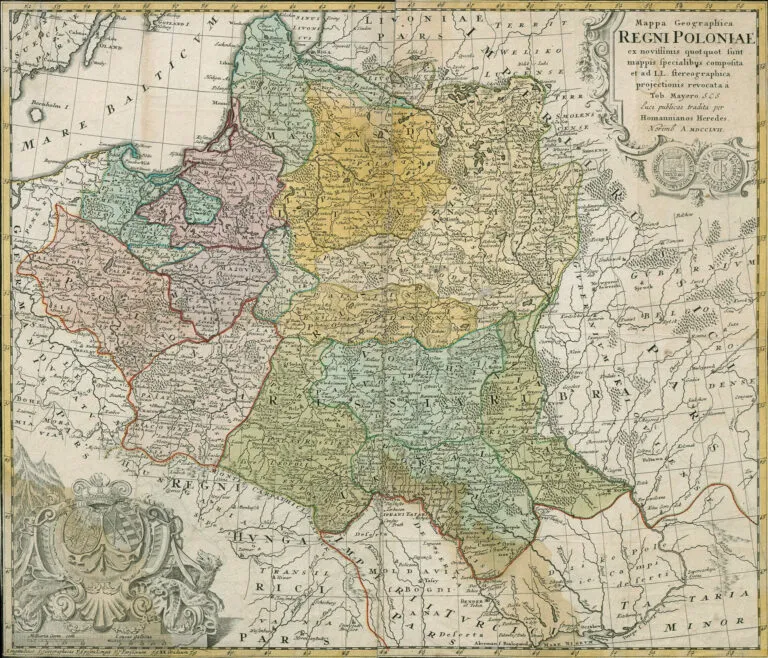 Mappa geographica Regni Poloniӕ,