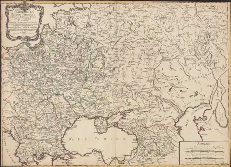Carte Du Théatre de la Guerre...La Pologne..,