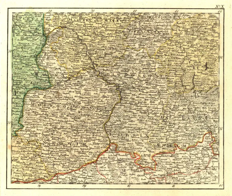 Karte von Polen und den angränzenden Provinzen, in XVI Blattern, nach des H. O. C. Büsching Erdbeschreibung u. den besten Hülfsmitteln entworfen / von D. F. Sotzmann,