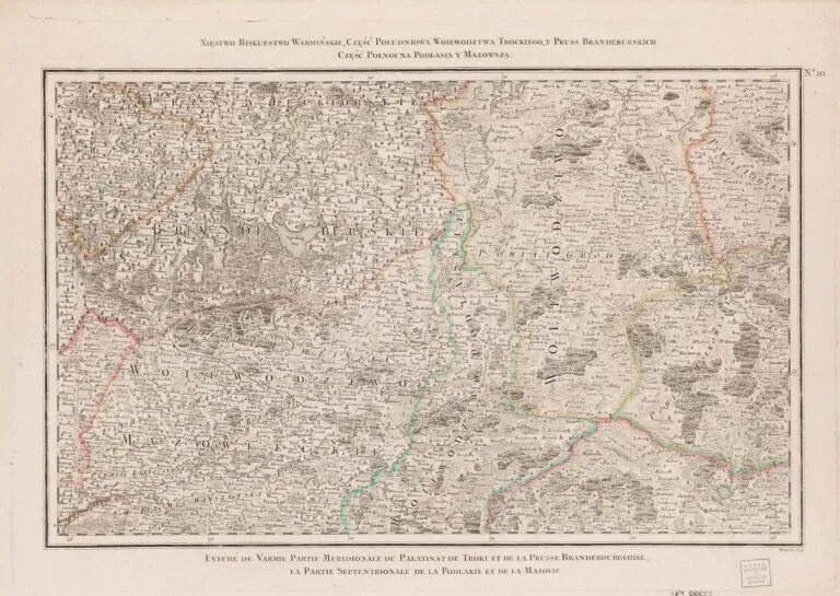Carte de la Pologne: Divisée par provinces et palatinats et subdivisée par districts...