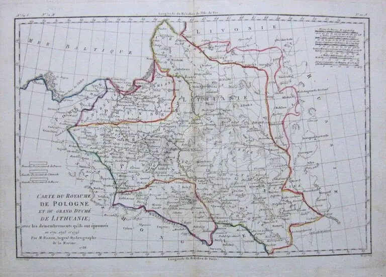 Carte du Royaume de Pologne et et du Grand Duche de Lithuanie,