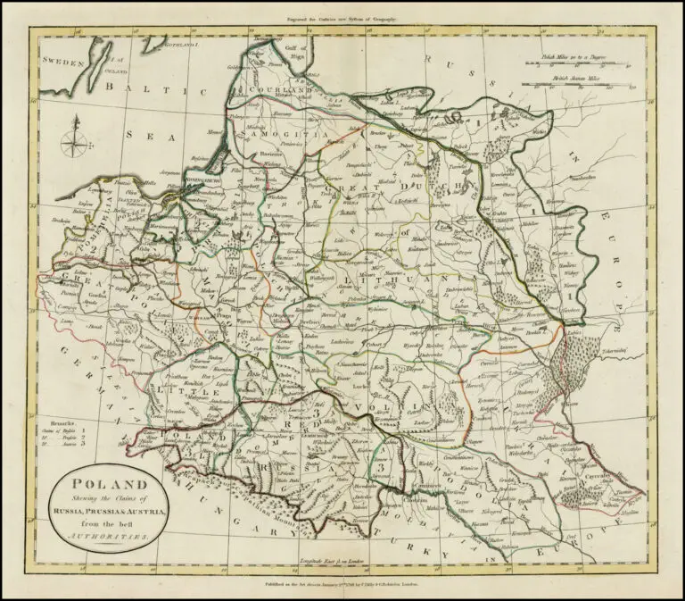POLAND, Shewing the Claims of RUSSIA, PRUSSIA & AUSTRIA from the beft Authorities,
