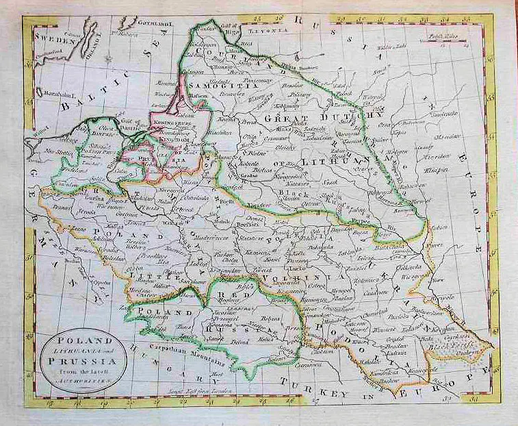 POLAND, LITHUANIA and PRUSSIA, from the Latest AUTHORITIES,
