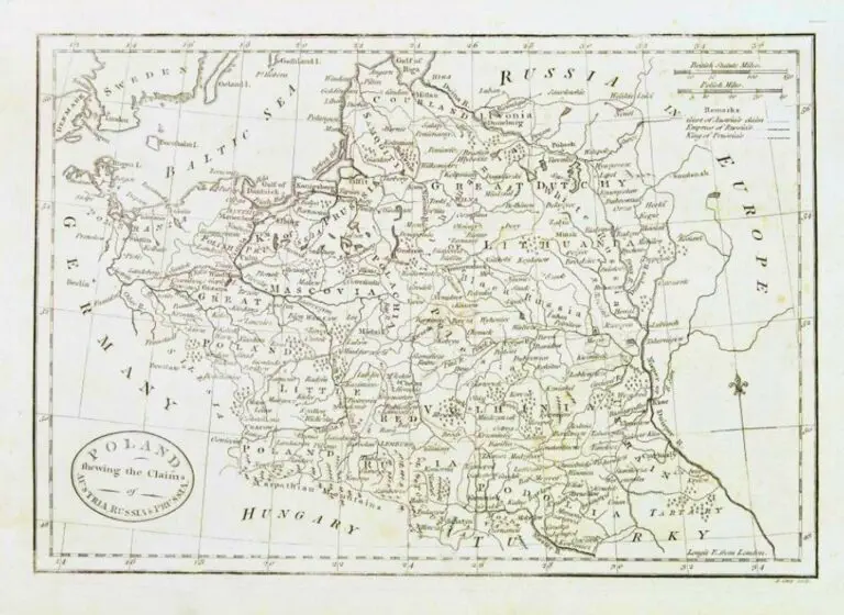POLAND shewing the Claims of AUSTRIA, RUSSIA & PRUSSIA,