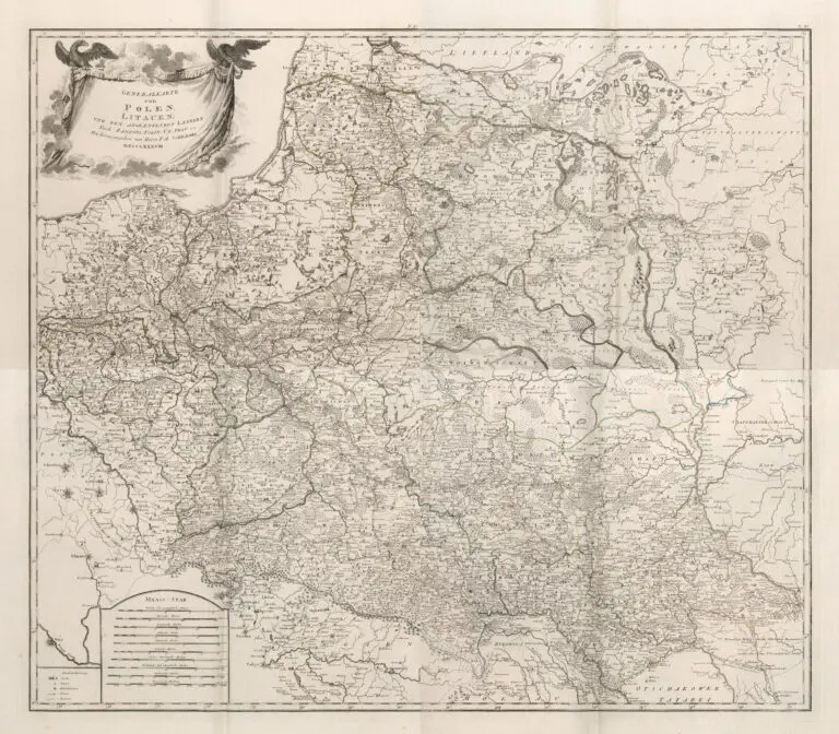 Generalkarte von Polen, Litauen, und den Angraenzenden Landern,