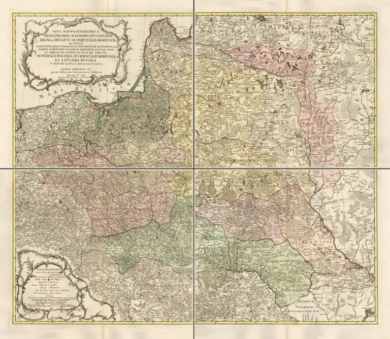 Nova Mappa Geographica Regni Poloniӕ, Magni Ducatus Lithuaniӕ..,