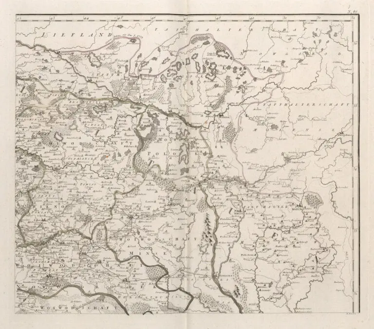 Generalkarte von Polen, Litauen, und den Angraenzenden Landern,