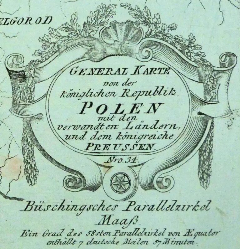 General Karte von der Königlichen Republik Polen mit den verwandten Landernund dem Konigreiche PREUSSEN, Nro. 34,