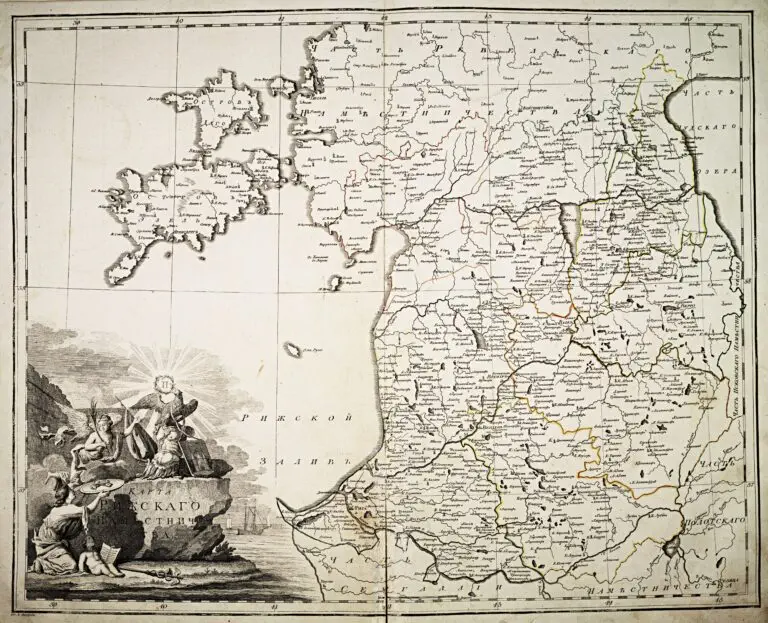 Map of Riga governate