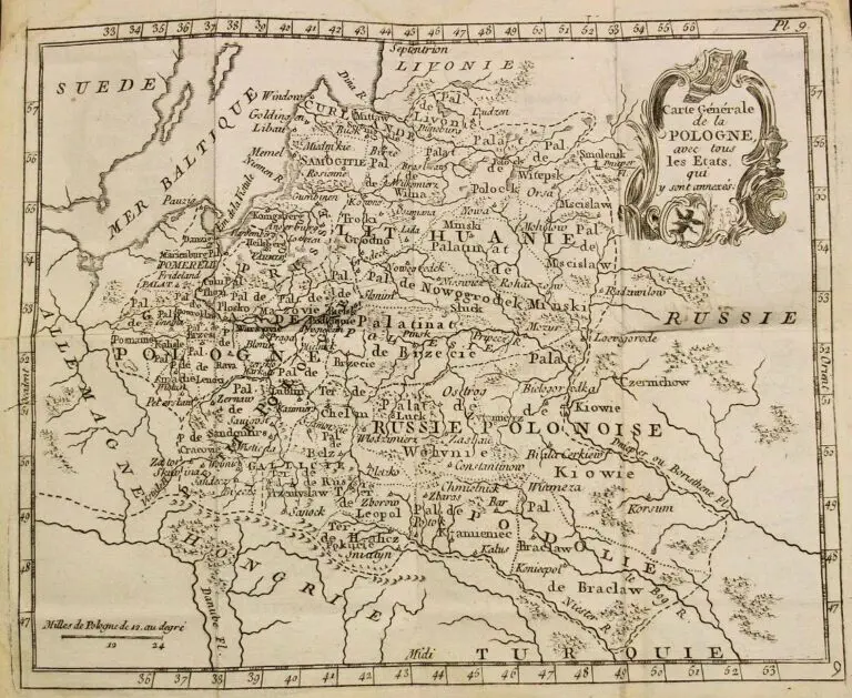 Carte Générale de la POLOGNE avec tous les Etats qui y sont annexés.,
