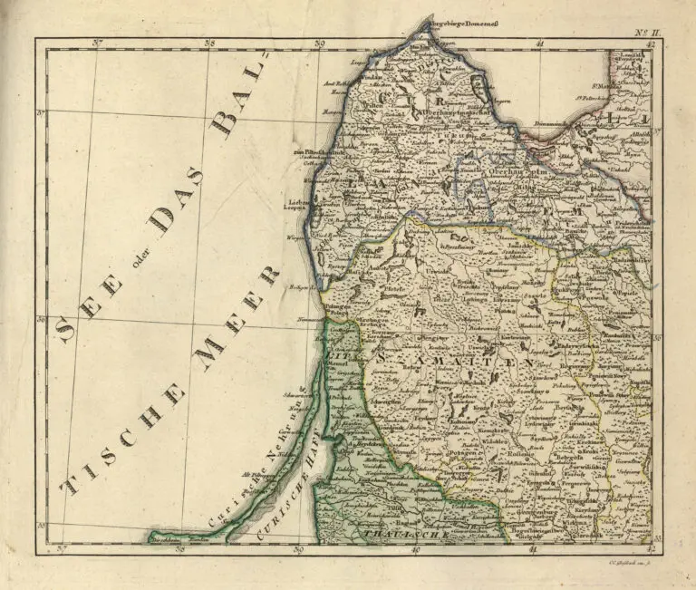 Karte von POLEN und den angraenzenden Provinzen