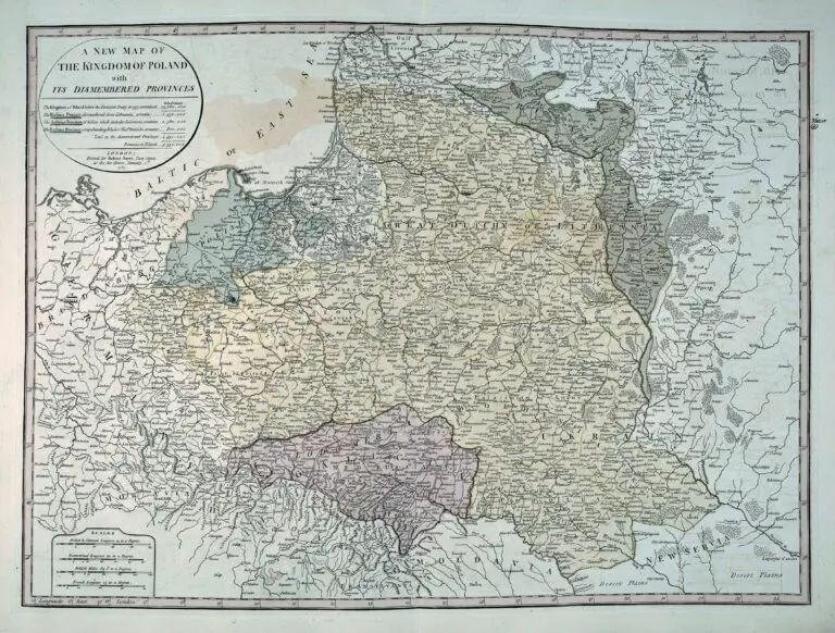 A new map of the Kingdom of Poland with its dismembered provinces,