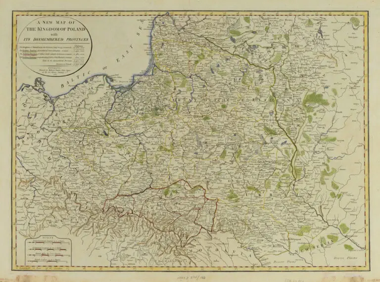 A new map of the Kingdom of Poland with its dismembered provinces,