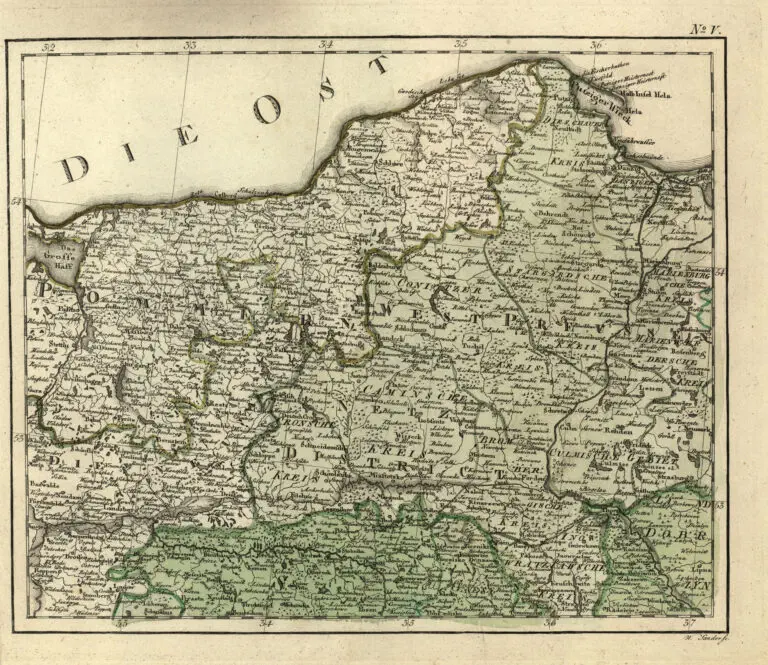 Karte von Polen und den angränzenden Provinzen, in XVI Blattern, nach des H. O. C. Büsching Erdbeschreibung u. den besten Hülfsmitteln entworfen / von D. F. Sotzmann,