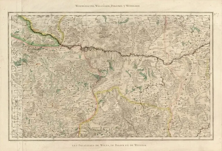 Carte de la Pologne: Divisée par provinces et palatinats et subdivisée par districts...