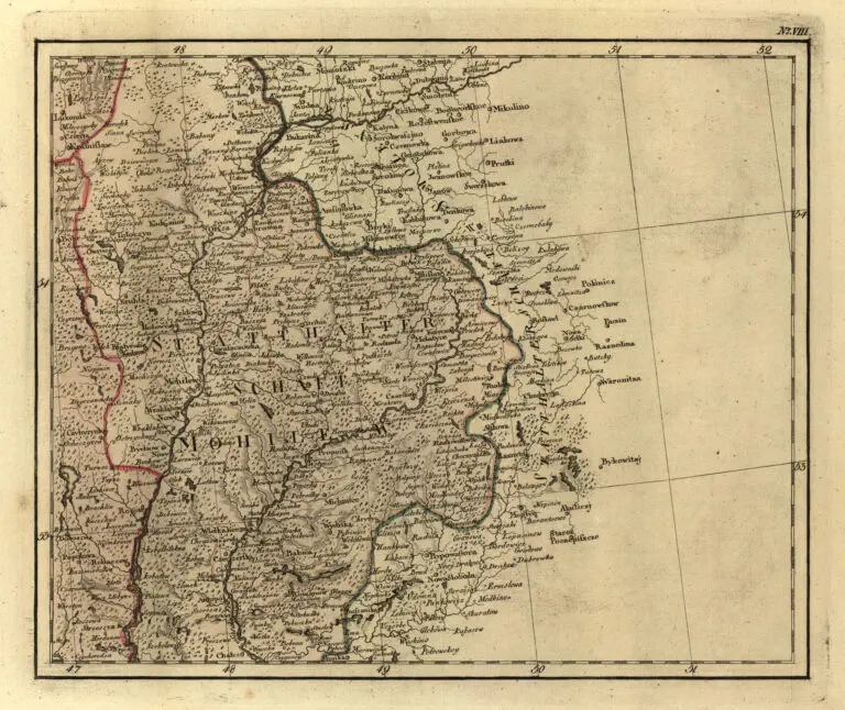 Karte von Polen und den angränzenden Provinzen, in XVI Blattern, nach des H. O. C. Büsching Erdbeschreibung u. den besten Hülfsmitteln entworfen / von D. F. Sotzmann,