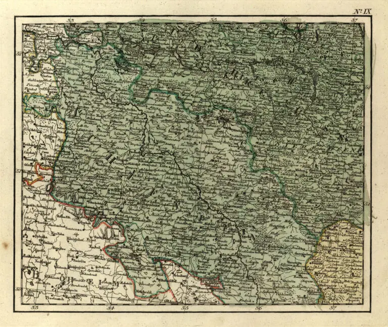 Karte von Polen und den angränzenden Provinzen, in XVI Blattern, nach des H. O. C. Büsching Erdbeschreibung u. den besten Hülfsmitteln entworfen / von D. F. Sotzmann,