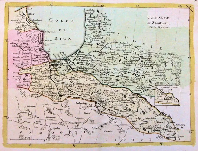 CURLANDE et SEMIGAL, Partie Orientale,