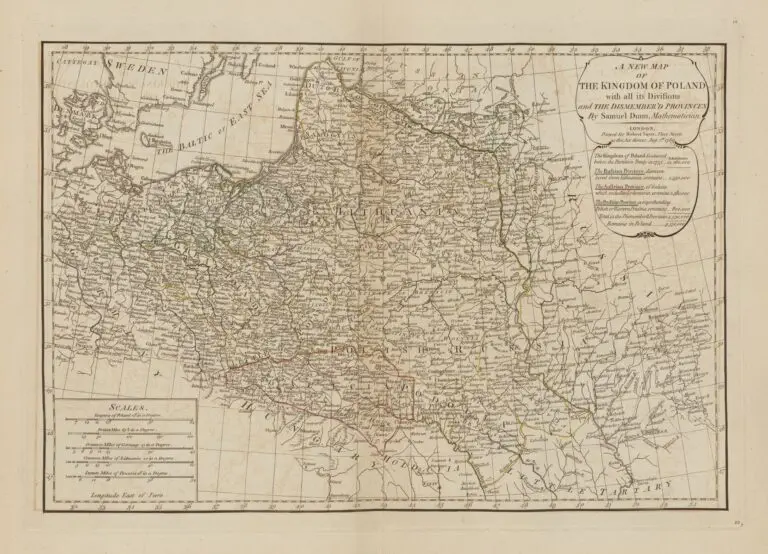 A new map of the Kingdom of Poland with all its divisions..,