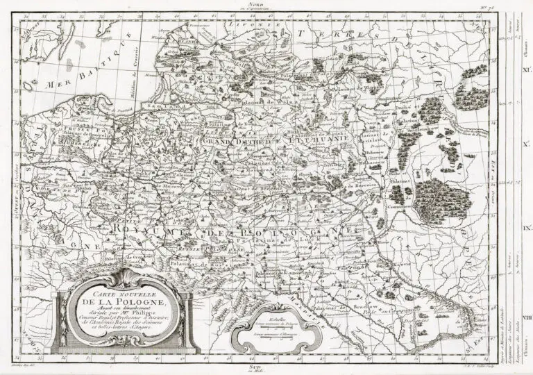 CARTE NOUVELLE DE LA POLOGNE..,