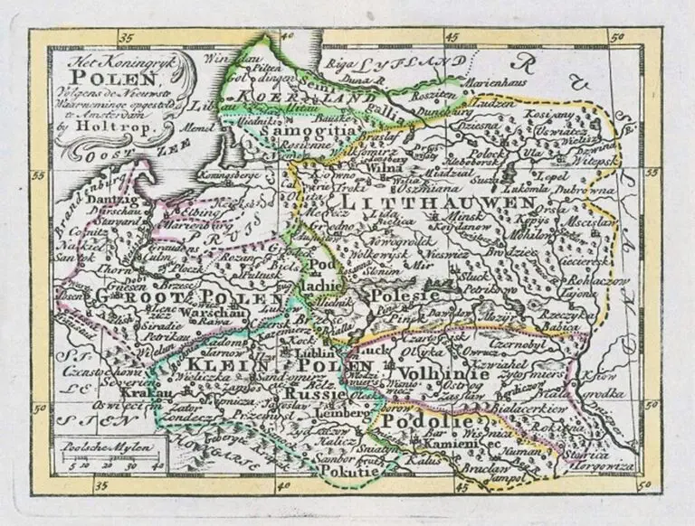 Het koningryk POLEN Enz., Volgens de Niuwste Waarnemingen Opgesteld,