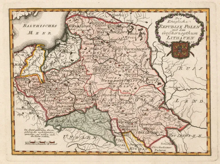 Die Königliche Republik Polen mit dem Großherzogtum Lithauen..,