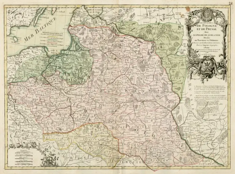 Les Royaumes de Pologne et de Prusse Avec Le Duche de Curlande Divises en Provinces et Palatinats...,