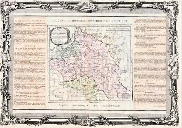 Etats de Pologne et de Lithuanie Divises par Palatinats et Provinces Eccles- iastiques Avec le Roiaume de Prusse et le Duche de Curlande,