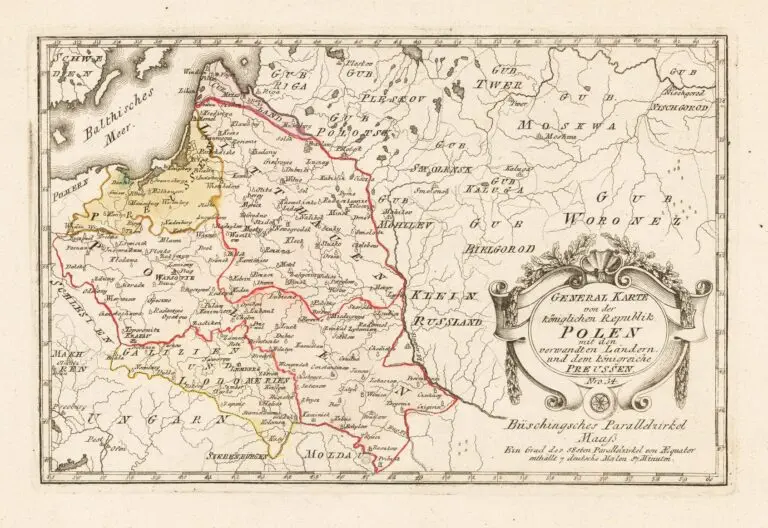 General Karte von der königlichen Republik Polen mit den verwandten Ländern, ... Nro. 34,