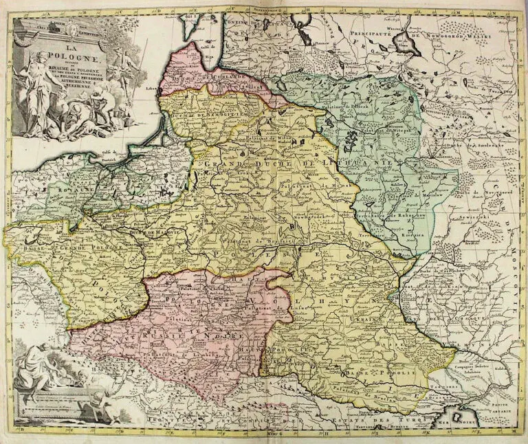 La Pologne. Divisee en Royaume de Pologne et les etats y partenans La Pologne, Prussienne, Autrichienne & Russienne,