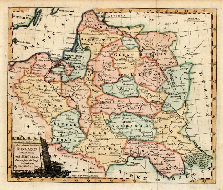 Poland, Lithuania and Prussia, Drawn from the latest authorities,