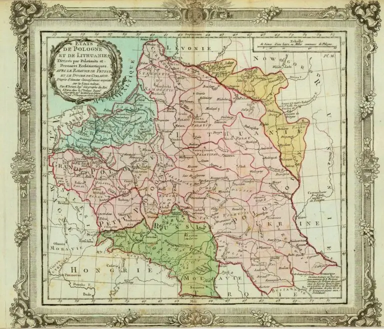 Etats de Pologne et de Lithuanie: Divisés par Palaunats et Provinces Ecclésiastiques avec le Roiaume de Prusse et le Duché de Curlande,