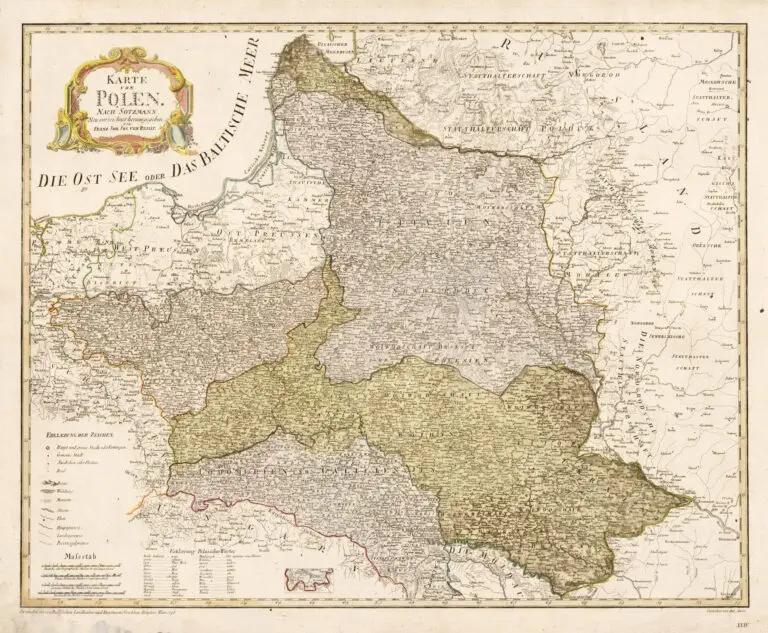 Karte von Polen, Nach Sotzmann, neu verzeichnet