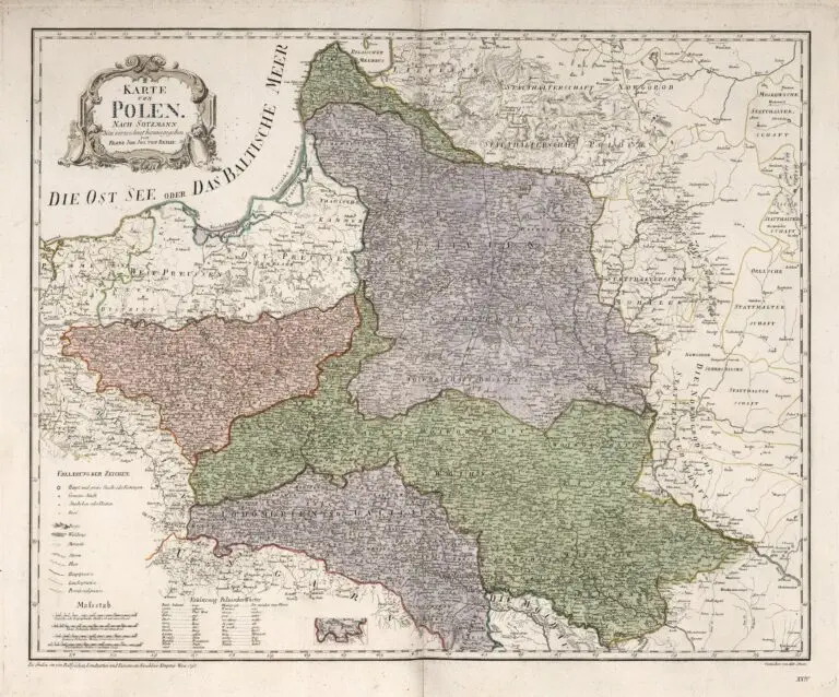 Karte von Polen, Nach Sotzmann, neu verzeichnet