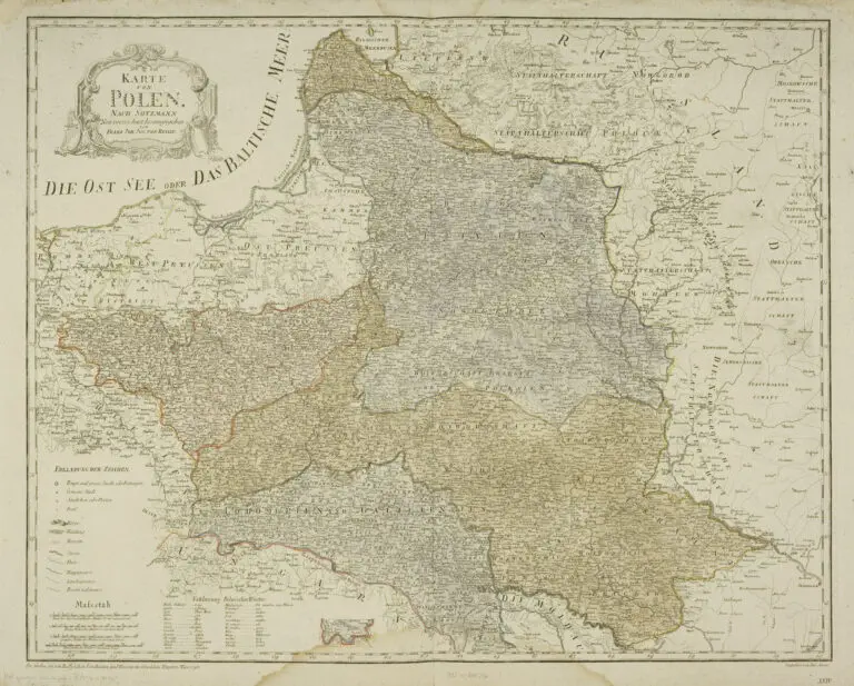 Karte von Polen, Nach Sotzmann, neu verzeichnet