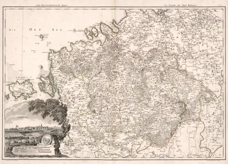 Atlas von Liefland, oder von den beyden Gouvernementern u. Herzogthümern Lief- und Ehstland, und der Provinz Oesel