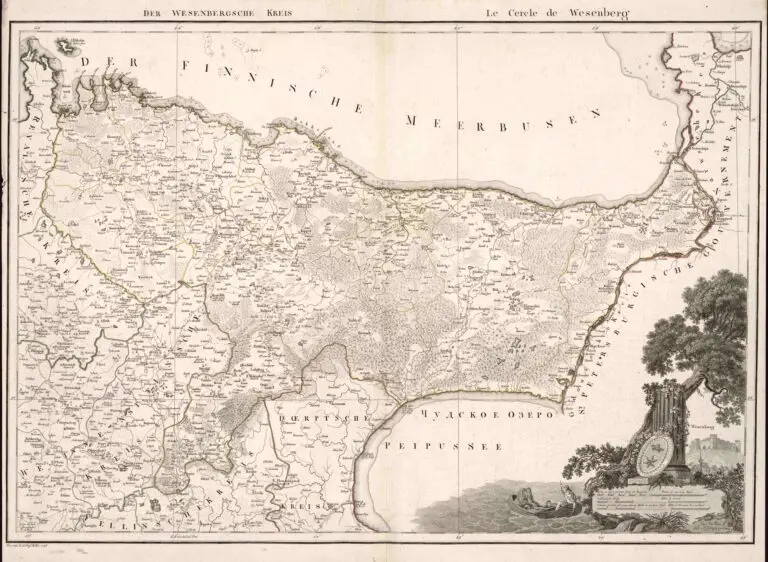 Atlas von Liefland, oder von den beyden Gouvernementern u. Herzogthümern Lief- und Ehstland, und der Provinz Oesel