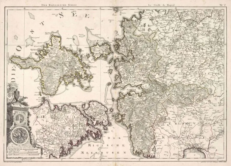 Atlas von Liefland, oder von den beyden Gouvernementern u. Herzogthümern Lief- und Ehstland, und der Provinz Oesel