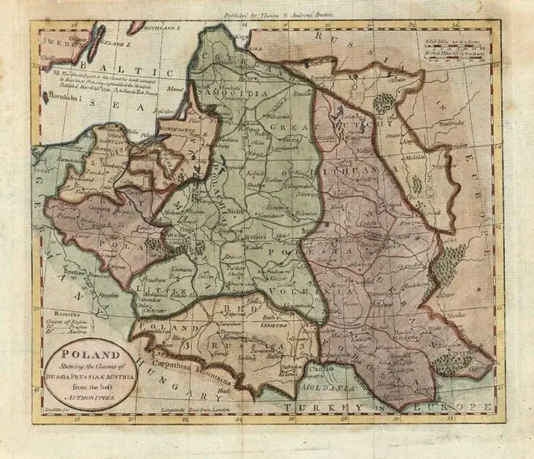 Poland, Shewing the Claims of Russia, Prussia & Austria...,