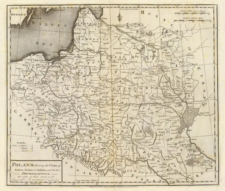 Poland, Shew- ing the Claims of Russia, Prussia & Austria..,