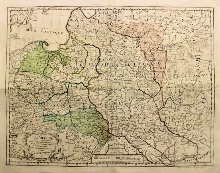 La Pologne Dressée sur ce qu