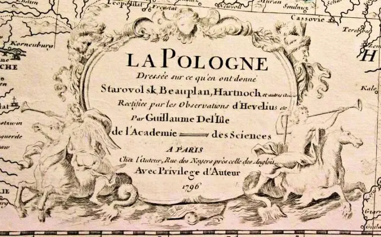 La Pologne Dressée sur ce qu