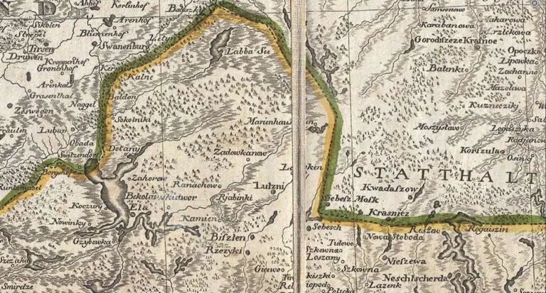 Grenzkarte der Preussischen Russischen und Oestreichischen Monarchien in XVI Blättern,