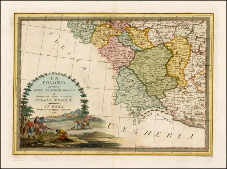 LA POLONIA Divisa, Nell Sue Antiche Province E delineata quelle ultime osservazioni,
