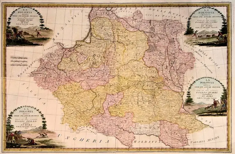LA POLONIA Divisa, Nell Sue Antiche Province E delineata quelle ultime osservazioni,