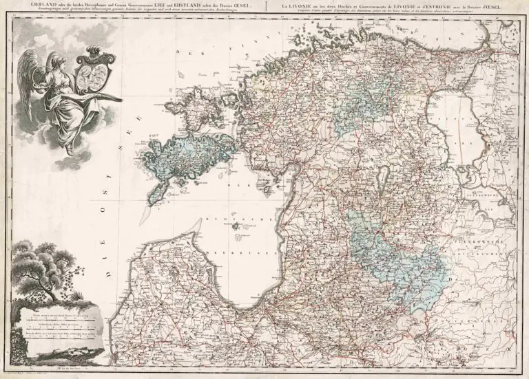 LIEFLAND...und EHSTLAND nebst der Provinz  ŒSEL,